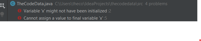 final variable in Java