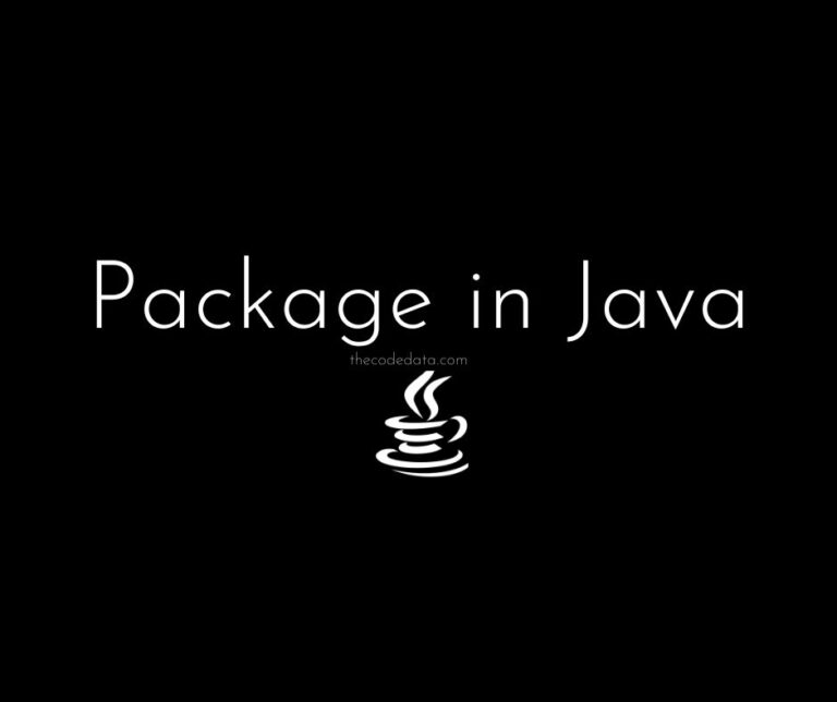 Package In Java The Code Data