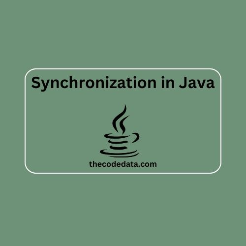 Synchronization in Java