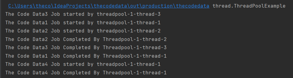 Thread Pool Example